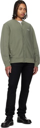 Givenchy Khaki 'GIVENCHY Paris' Couture Seam Cardigan Jacket