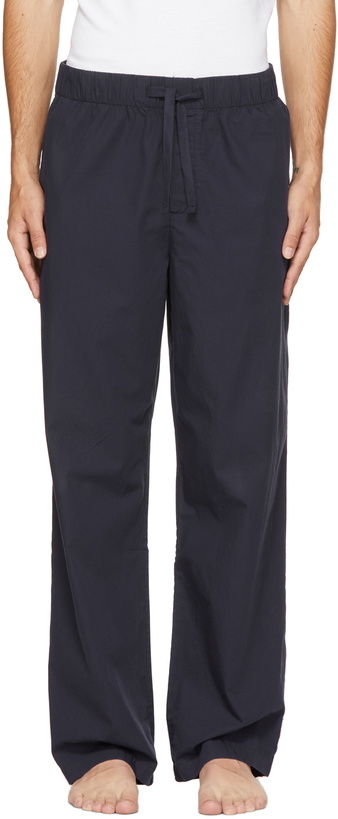 Photo: Tekla Navy Poplin Pyjama Pants