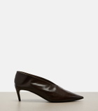 Khaite Miriam leather pumps
