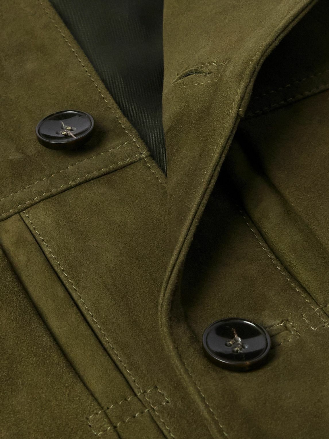 Officine G n rale Leo Suede Jacket Green Officine Generale Officine G n rale Leo Suede Jacket Green Officine Generale