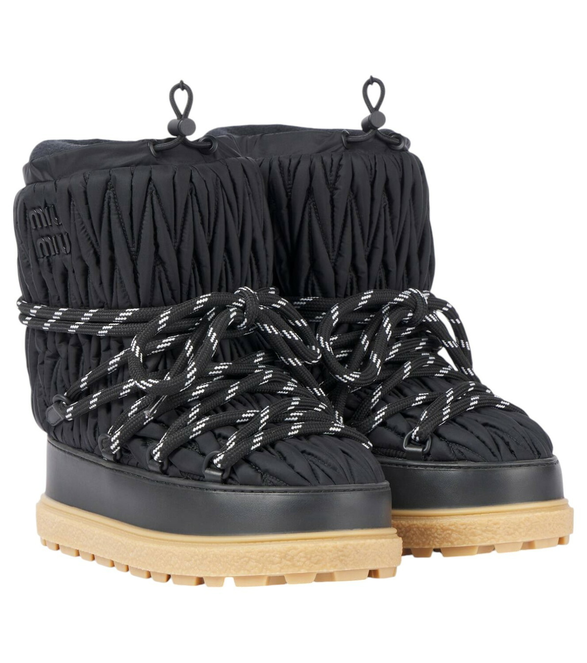 Miu Miu Suede Boots With Laterali Straps Miu Miu