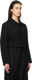 WOOYOUNGMI Black Wool Short Jacket