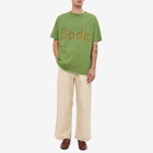 Bode Men's Rickrack Embroidered Logo T-Shirt in Green