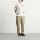 Wax London Men's Didcot Applique Floral Vacation Shirt in Ecru/Multi