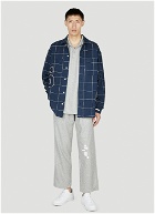 Saintwoods - Patch Wool Pants in Grey