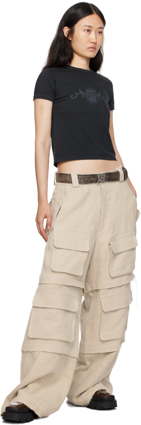 MISBHV Taupe Cracked Belt