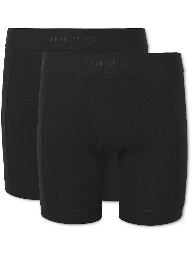 Photo: Fear of God - Two-Pack Stretch-Cotton Jersey Boxer Briefs - Black
