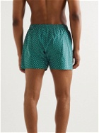 Sunspel - Printed Cotton Boxer Shorts - Green