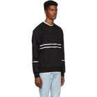 PS by Paul Smith Black Striped Panelled Sweatshirt