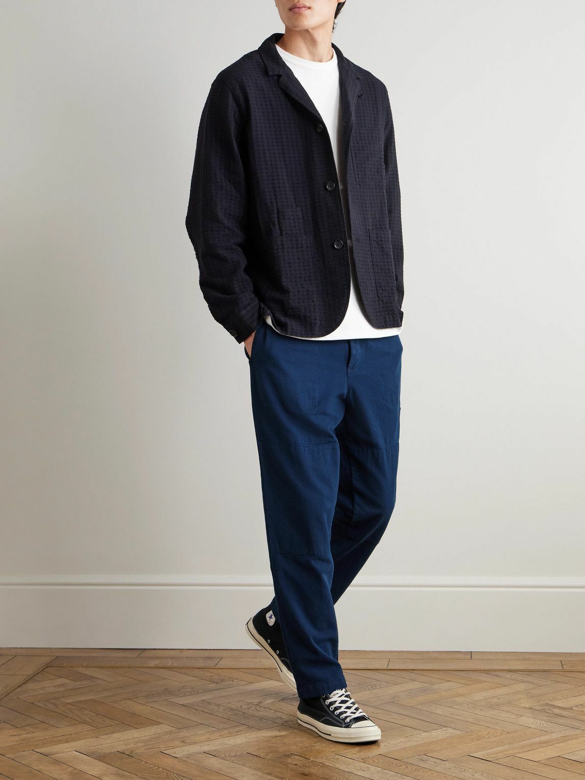 Oliver Spencer - Judo Straight-Leg Cotton Trousers - Blue