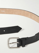 Folk - Harris Leather Belt - Black