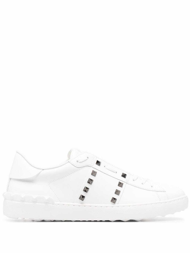 Photo: VALENTINO GARAVANI - Rockstud Untitled Leather Sneakers