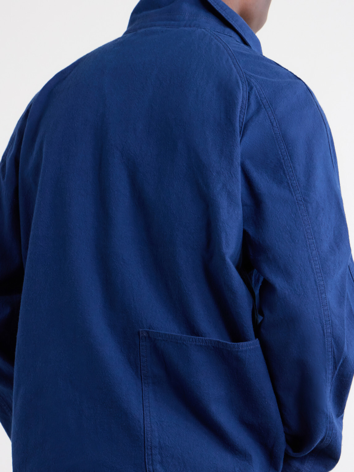 Drake's - Cotton and Linen-Blend Chore Jacket - Blue