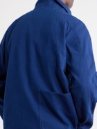Drake's - Cotton and Linen-Blend Chore Jacket - Blue