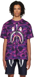 BAPE Purple Camo Shark T-Shirt