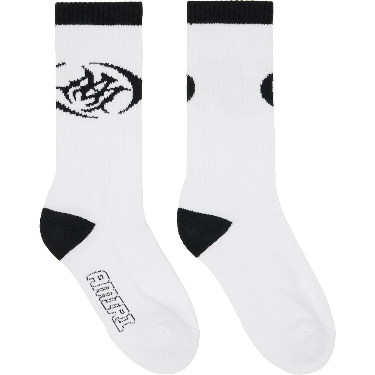AMIRI White Sporty 'MA' Socks