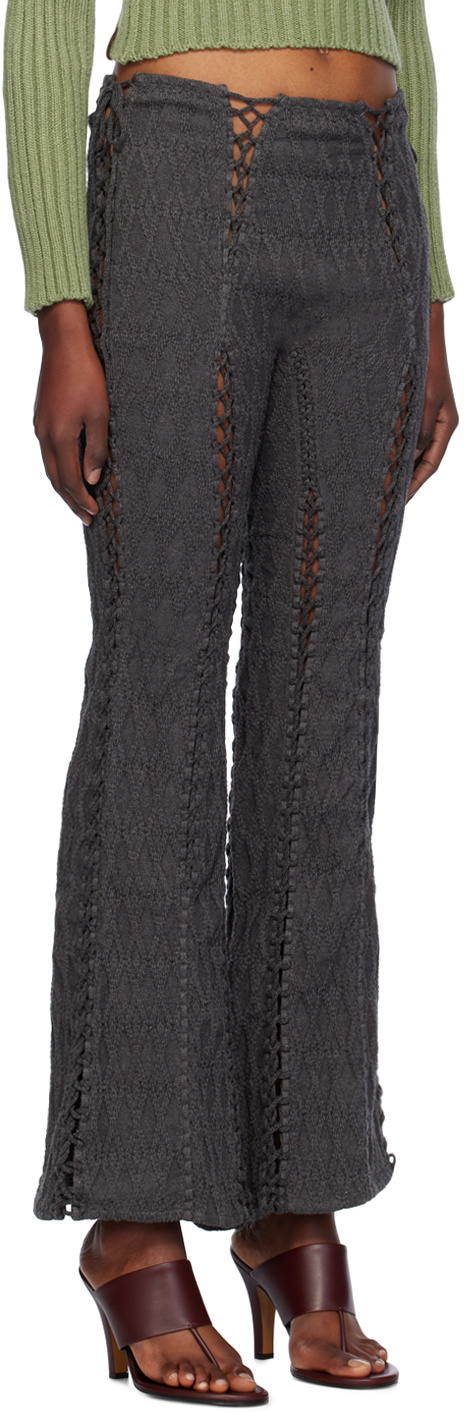 Isa Boulder Gray Louise Flare Lounge Pants