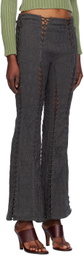 Isa Boulder Gray Louise Flare Lounge Pants