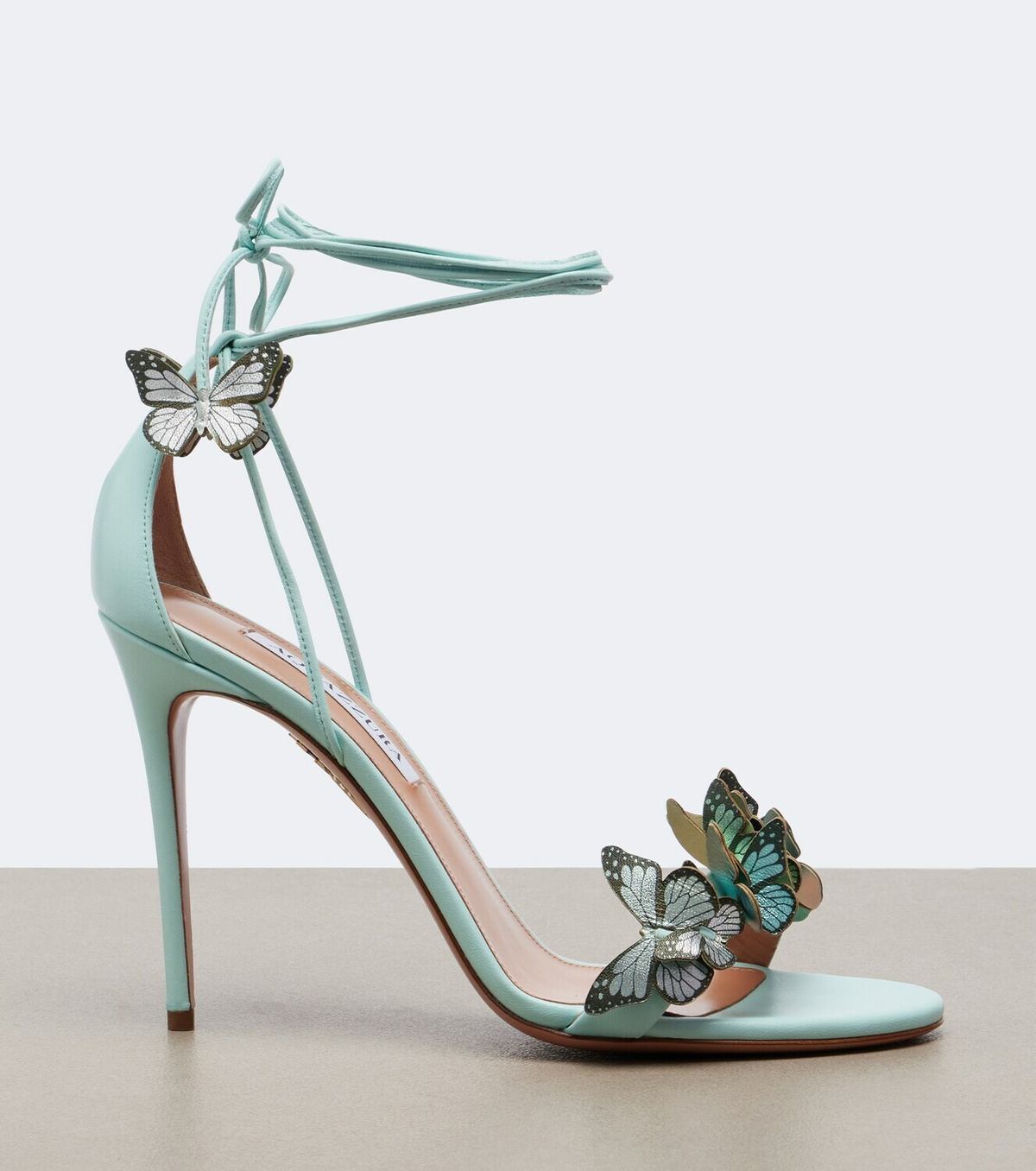 Aquazzura Papillon appliqué leather sandals