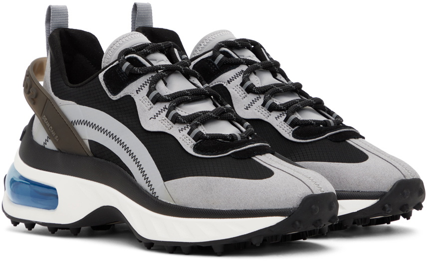 Dsquared2 Black & Gray Bubble Sneakers Dsquared2