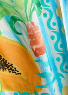 Never Fully Dressed Rio Printed Woven Mini Wrap Skirt Blue