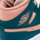 Air Jordan Women's 1 Mid Sneakers in Dark Teal Green