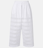 Alaïa Cotton poplin wide-leg culottes