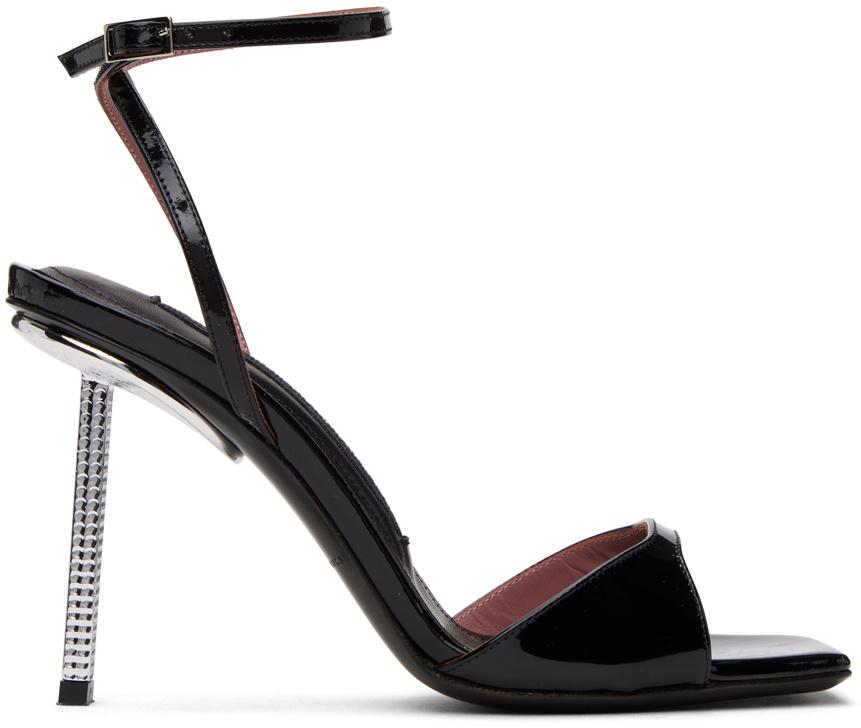 Les Petits Joueurs Black Silvy Heeled Sandals