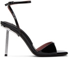 Les Petits Joueurs Black Silvy Heeled Sandals