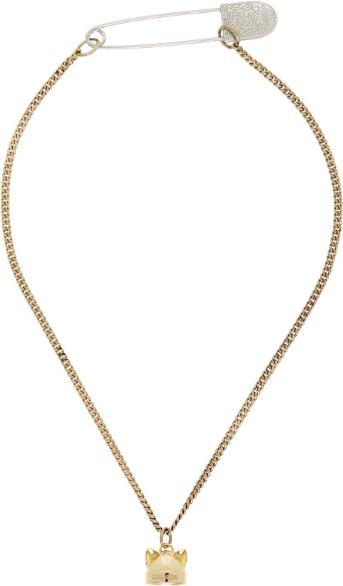 Photo: Charles Jeffrey LOVERBOY Gold Ears Beanie Charm Necklace