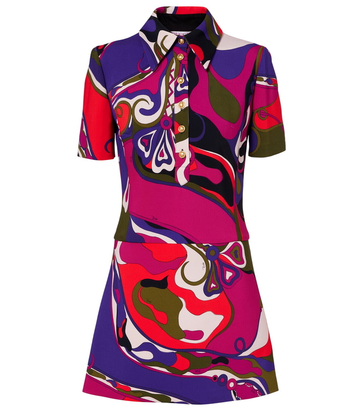 Pucci Vivara-printed silk twill minidress Emilio Pucci