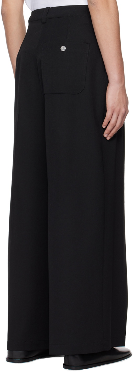 JACQUEMUS Black Les Sculptures 'Le pantalon Salti' Trousers Jacquemus