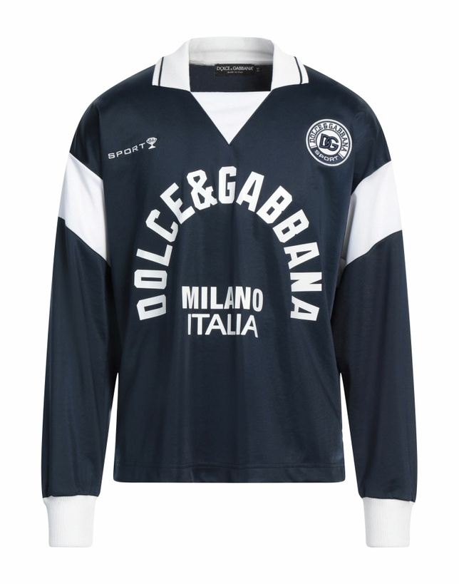 Photo: Dolce & gabbana Mens Polo shirt in Midnight blue