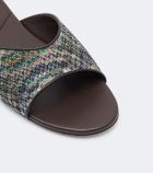 Missoni Liza lamé mules
