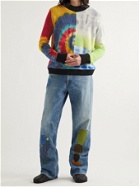 The Elder Statesman - Patchwork Tie-Dyed Cashmere Sweater - Multi