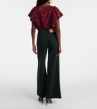 Ulla Johnson Bianca high-rise cotton wide-leg pants