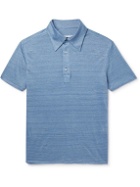 Giuliva Heritage - Enzo Cotton-Jersey Polo Shirt - Blue
