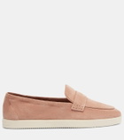 Tory Burch Suede penny loafers