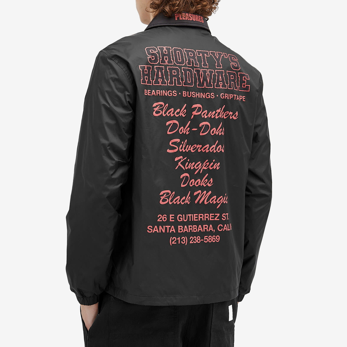 Pleasures Men's Griptape Coach Jacket in Black