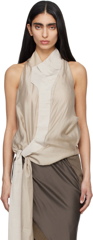 Photo: Entire Studios Taupe Fluid Top