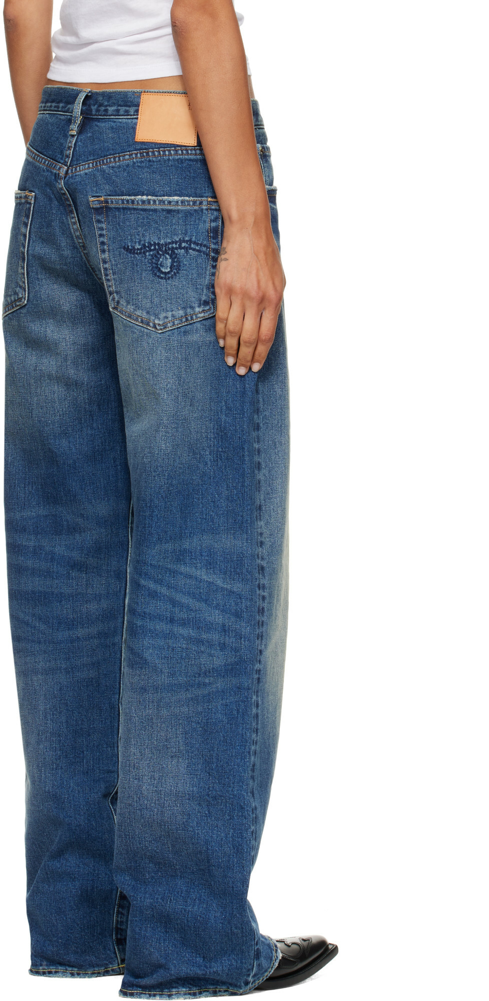 R13 Blue D'Arcy Loose Jeans