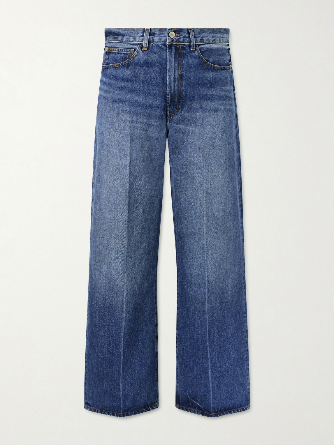 The Elder Statesman - Hunter Wide-Leg Organic Jeans - Blue