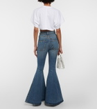 Alaïa Logo cropped cotton T-shirt