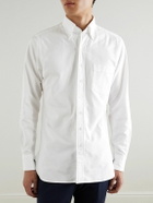 Kingsman - Slim-Fit Button-Down Collar Cotton Oxford Shirt - White