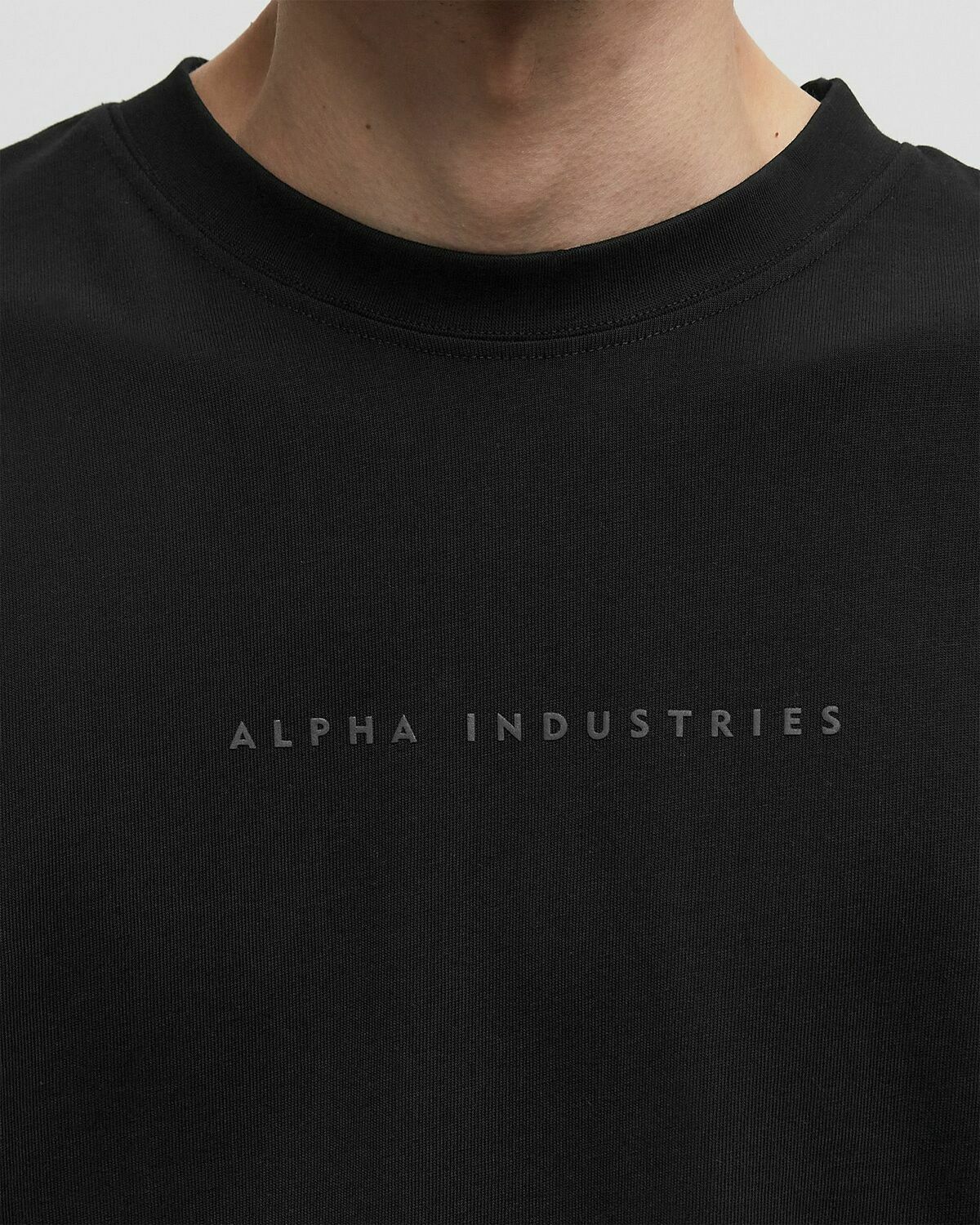 Alpha Industries Base Tee Black Mens Shortsleefe