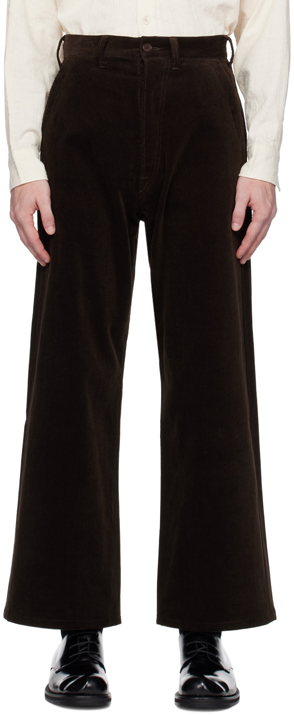 Taiga Takahashi Brown Lot. 204 Trousers Taiga Takahashi