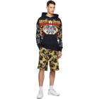 Versace Jeans Couture Black Paisley Fantasy Logo Hoodie