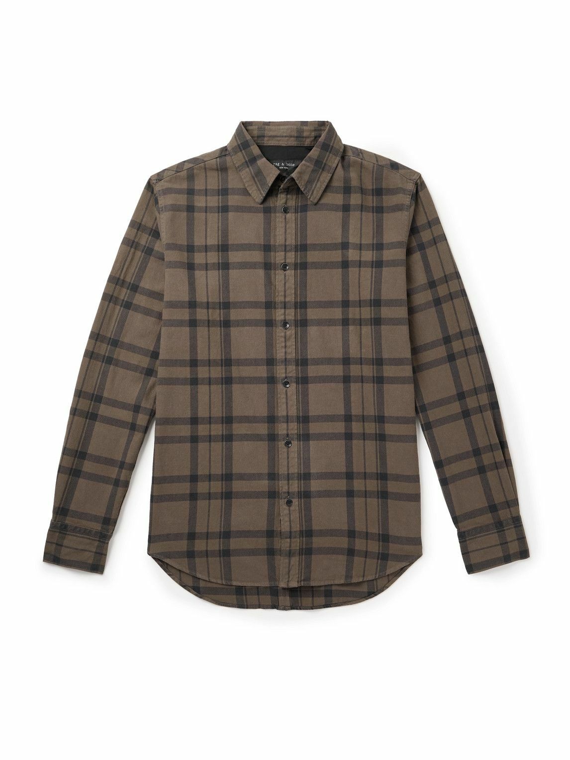 Rag & Bone - Tomlin Checked Cotton-Flannel Shirt - Brown