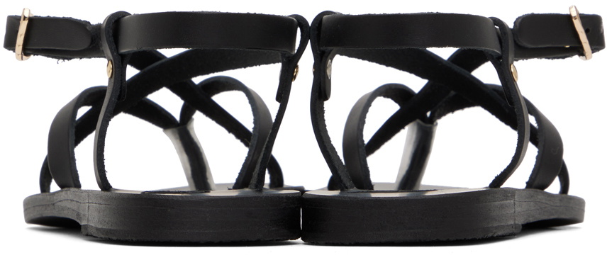 Ancient Greek Sandals Black Semele Sandals Ancient Greek Sandals