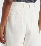 'S Max Mara Sole cotton and linen Bermuda shorts